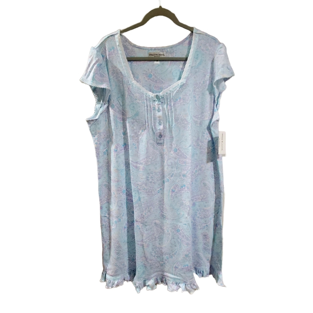Miss Elaine Paisley Nightgown 2X NWT